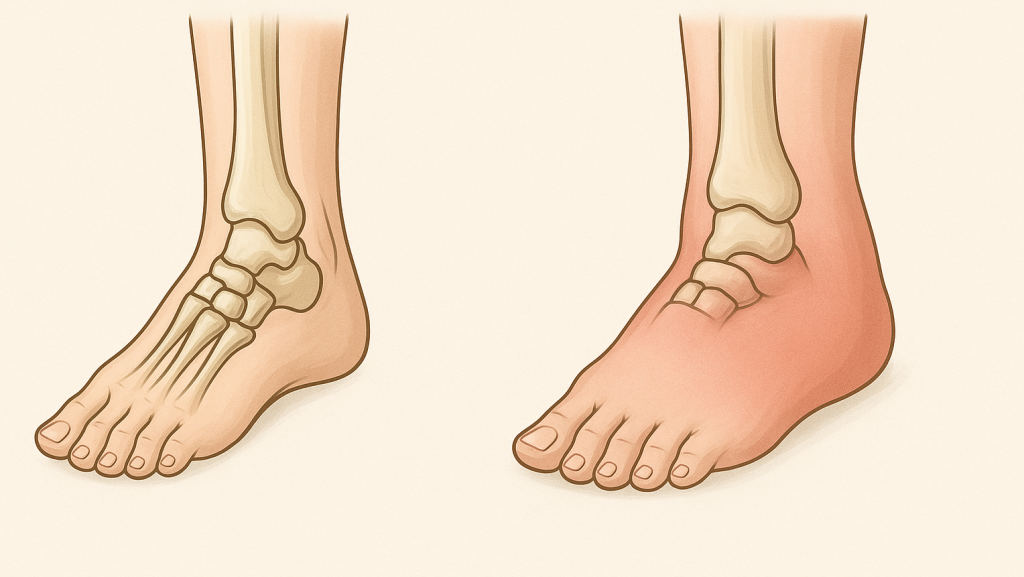 ayak bileğinde ödem